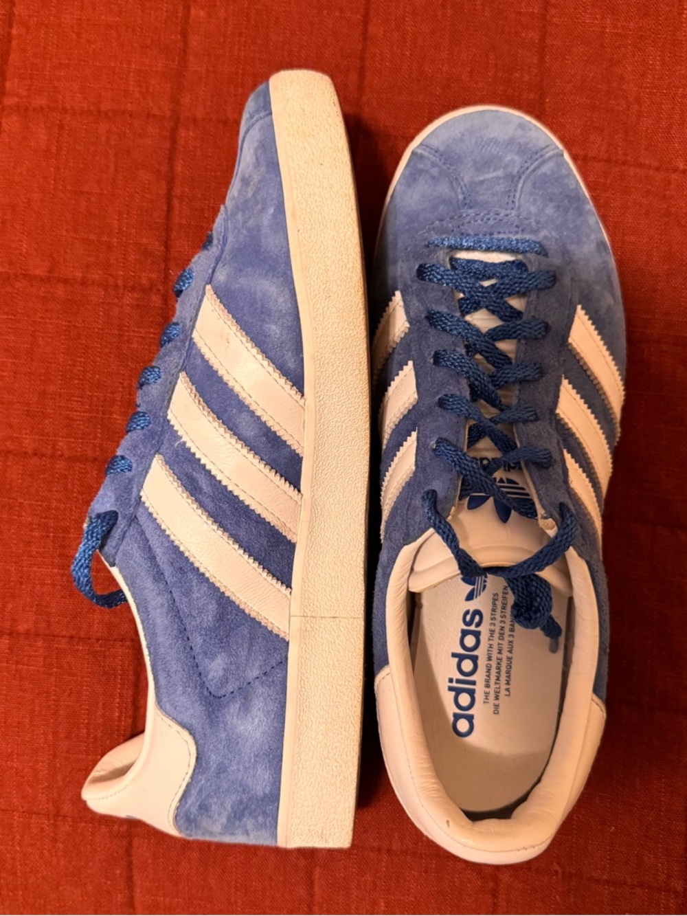 Blue Adidas Gazelle Sneakers